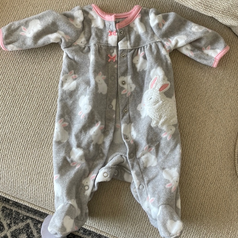 Newborn button pajama